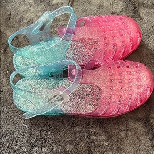 Sparkly Pink and Blue Kids Sandals